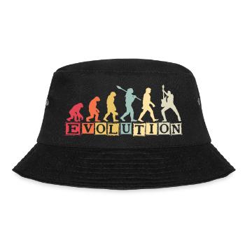 Human Evolution Guitar Band Retro Vintage - Bob - noir - Devant - Lela (165cm)