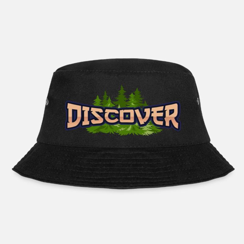 Entdecken Sie die Natur - Bucket Hat - Schwarz