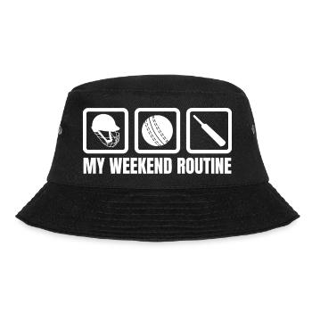 Cricket Weekend - Bucket Hat - black - Front - Lela (165cm)