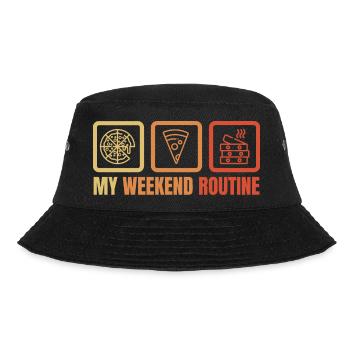 Pizza Lovers - Bucket Hat - black - Front - Lela (165cm)