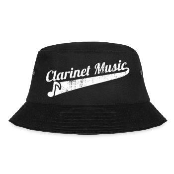 Funny Clarinet Music - Bucket Hat - black - Front - Lela (165cm)