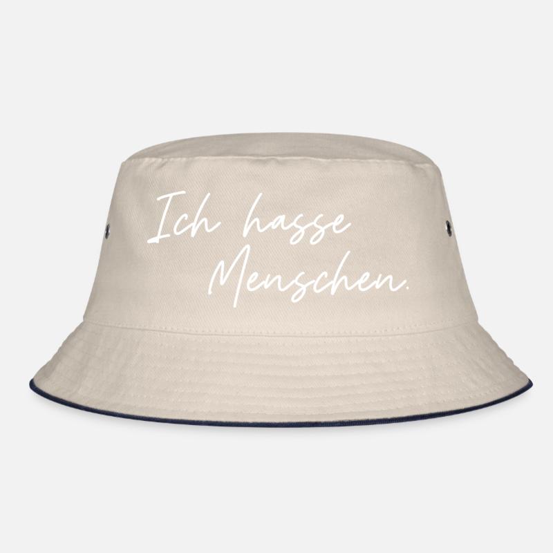 Ich hasse Menschen Bucket Hat