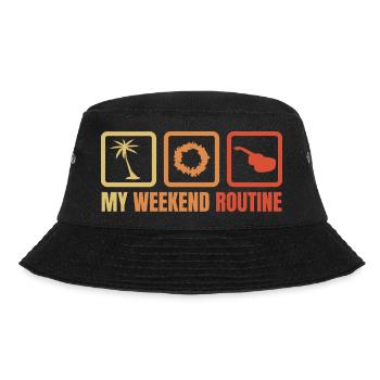 My Weekend Routine - Bucket Hat - black - Front - Lela (165cm)