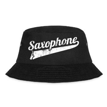 Lustiges Saxophon - Bucket Hat - Schwarz - Vorne - Lela (165cm)