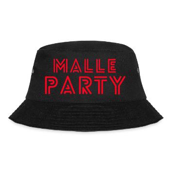 Malle Party, Mallorca, Malle, Party, Bierkönig - Bucket Hat - Schwarz - Vorne - Lela (165cm)