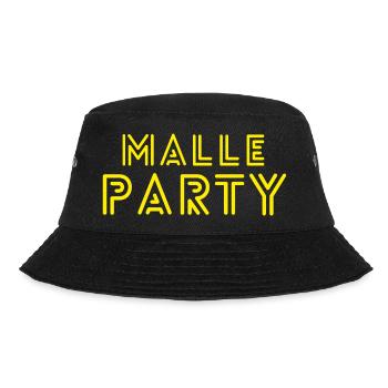 Malle Party, Mallorca, Malle, Party, Bierkönig - Bucket Hat - Schwarz - Vorne - Lela (165cm)