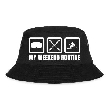 My Weekend Routine - Bucket Hat - black - Front - Lela (165cm)
