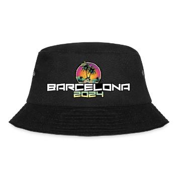 Barcelona 2024 Holiday Palm Trees - Bucket Hat - black - Front - Lela (165cm)