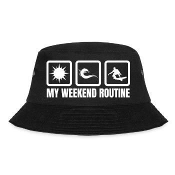 My Weekend Routine - Bucket Hat - black - Front - Lela (165cm)