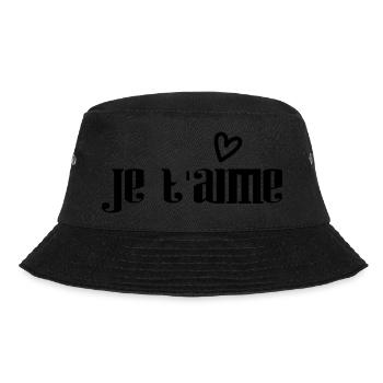 VALENTINE'S DAY. Bachelorette party. I LOVE YOU. I LOVE YOU. LOVE - Bucket Hat - black - Front - Lela (165cm)