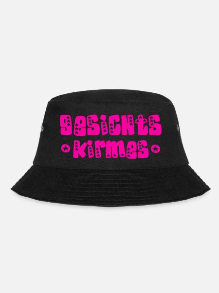 Gesichts Kirmes - Bucket Hat - Schwarz