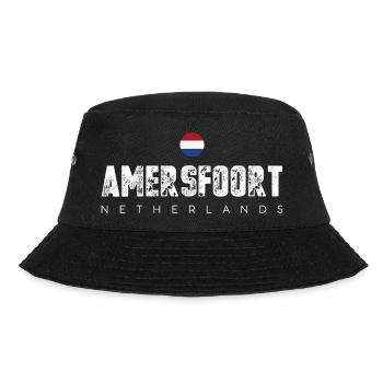 Amerfoort Netherlands Crest Tee - Bucket Hat - black - Front - Lela (165cm)