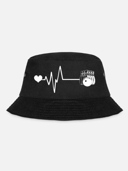 Kegeln Herzschlag - Bucket Hat - Schwarz