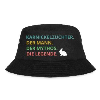 Rabbit Bunny Funny Sayings Gift - Bucket Hat - black - Front - Lela (165cm)