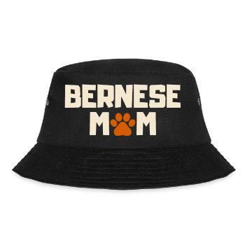 Berner MamaGeschenke. Berner Sennenhund - Bucket Hat - Schwarz - Vorne - Lela (165cm)