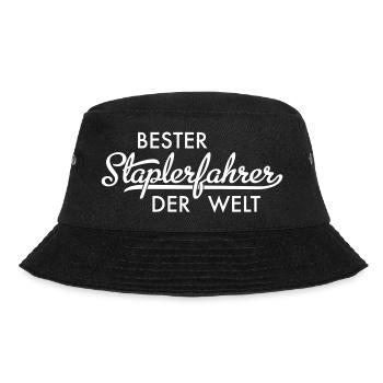 Staplerfahrer - Bucket Hat - Schwarz - Vorne - Lela (165cm)