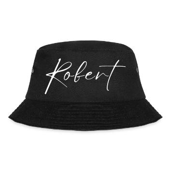 Robert Name T-Shirt Geschenk Für Männer - Bucket Hat - Schwarz - Vorne - Lela (165cm)