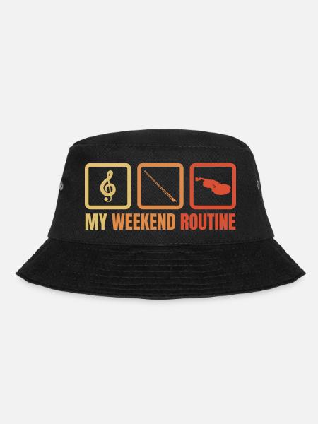 Geigenspieler Wochenende - Bucket Hat - Schwarz