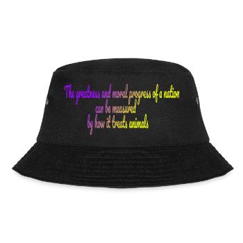 Die Größe einer Nation - Bucket Hat - Schwarz - Vorne - Lela (165cm)