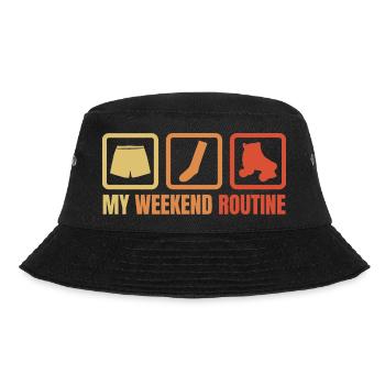 Weekend with roller skates - Bucket Hat - black - Front - Lela (165cm)