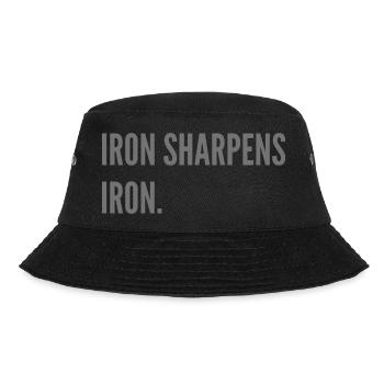 Iron sharpens iron. - Bucket Hat - black - Front - Lela (165cm)