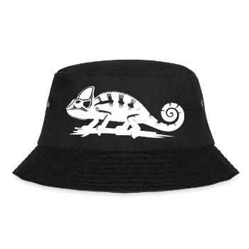 Terrarium Chameleon Master of Animal Camouflage - Bucket Hat - black - Front - Lela (165cm)