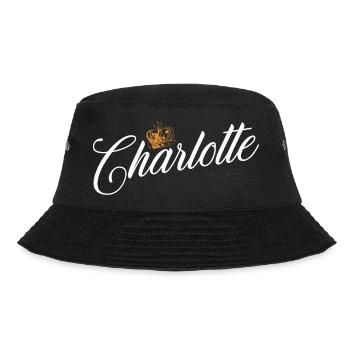 Charlotte Custom Name for Women Kids Toddlers - - Bucket Hat - black - Front - Lela (165cm)