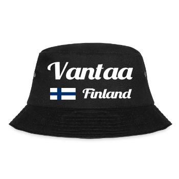 Vantaa Finnland Drucken - Bucket Hat - Schwarz - Vorne - Lela (165cm)