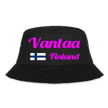 Vantaa Finnland Drucken - Bucket Hat - Schwarz - Vorne - Lela (165cm)