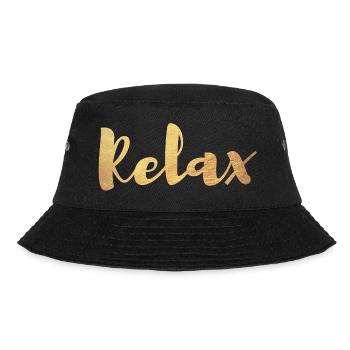 Yoga Relax Gold Handwriting Meditation Exclusive om - Bucket Hat - black - Front - Lela (165cm)
