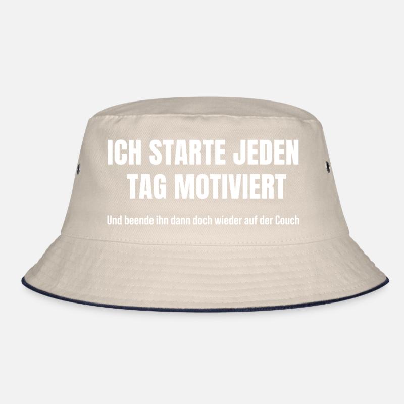Motiviert starten, auf der Couch scheitern Bucket Hat