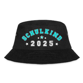 Einschulung Erstklässler Schulkind 2025 - Bucket Hat - Schwarz - Vorne - Lela (165cm)