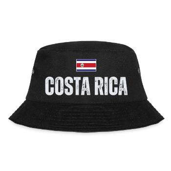 I love Costa Rica, Costa Rica flag - Bucket Hat - black - Front - Lela (165cm)