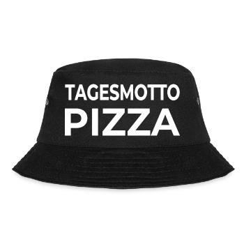 Pizza - Bucket Hat - Schwarz - Vorne - Lela (165cm)
