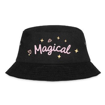 Pastellmagie und Funkeln - Bucket Hat - Schwarz - Vorne - Lela (165cm)