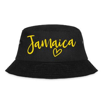 Jamaica Heart Women's Love Jamaica - Bucket Hat - Schwarz - Vorne - Lela (165cm)