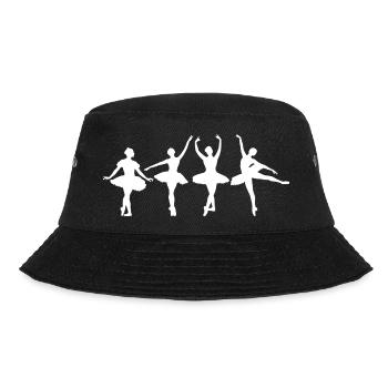 Funny ballet girl dancing - Bucket Hat - black - Front - Lela (165cm)