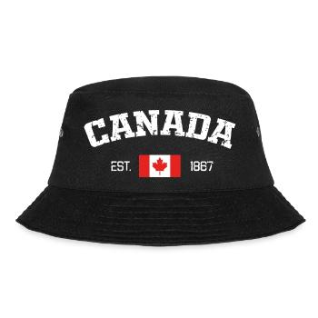 Canada Vintage Maple Crest 1867 - Bucket Hat - black - Front - Lela (165cm)