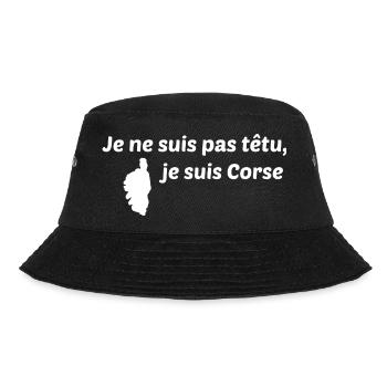 Je ne suis pas têtu, je suis corse - Bob - noir - Devant - Lela (165cm)