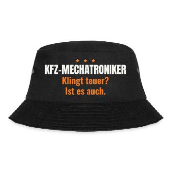 Kfz-Mechatroniker – Klingt teuer? (dunkel) - Bucket Hat - Schwarz - Vorne