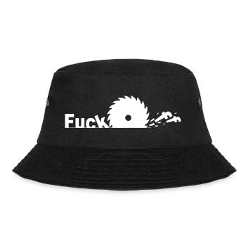 Fuck Off - Bucket Hat - Schwarz - Vorne - Lela (165cm)
