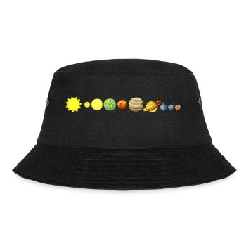 solar system - Bucket Hat - black - Front - Lela (165cm)