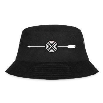 Bogenschießen Bogenschützen Bogenschütze Shirt - Bucket Hat - Schwarz - Vorne - Lela (165cm)