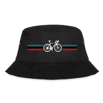Bicyclette Road Bike Retro Design Stripes - Bob - noir - Devant - Lela (165cm)