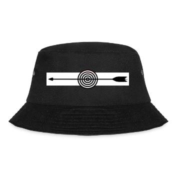 Bogenschießen Bogenschützen Bogenschütze Shirt - Bucket Hat - Schwarz - Vorne - Lela (165cm)