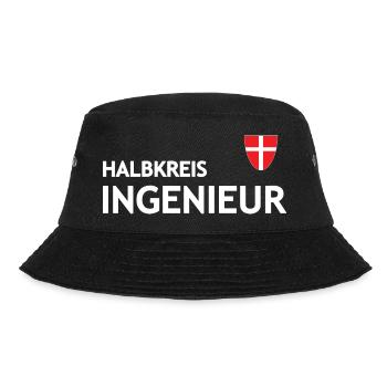 Halbkreis Ingenieur Straßenarbeiter Outfits Spruch - Bucket Hat - Schwarz - Vorne - Lela (165cm)