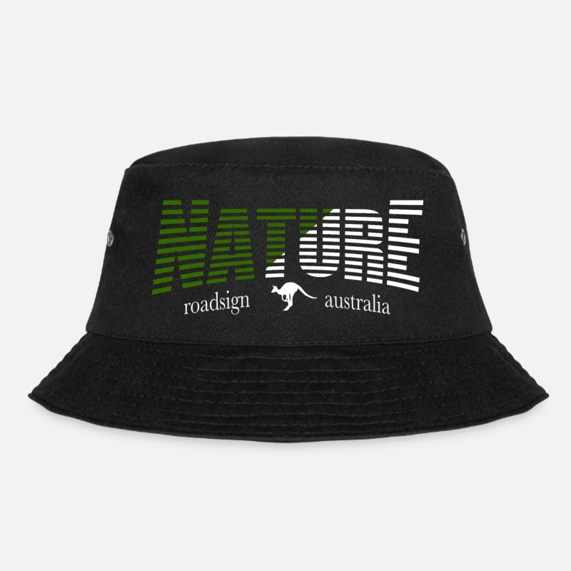 NATURE roadsign australia - Bucket Hat - Schwarz