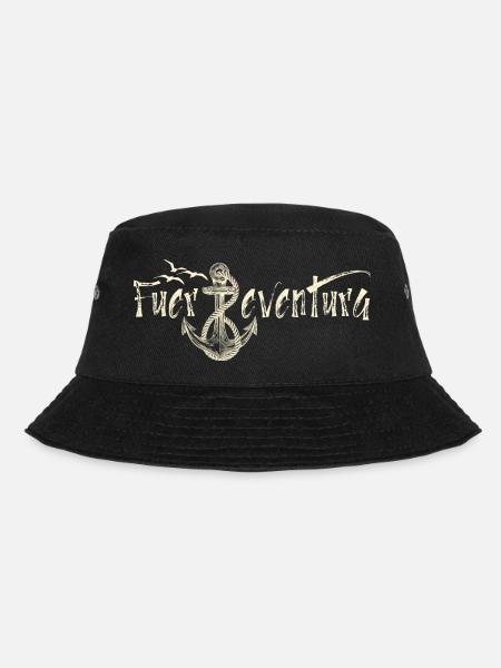 Fuerteventura is my anchor - Bucket Hat - black