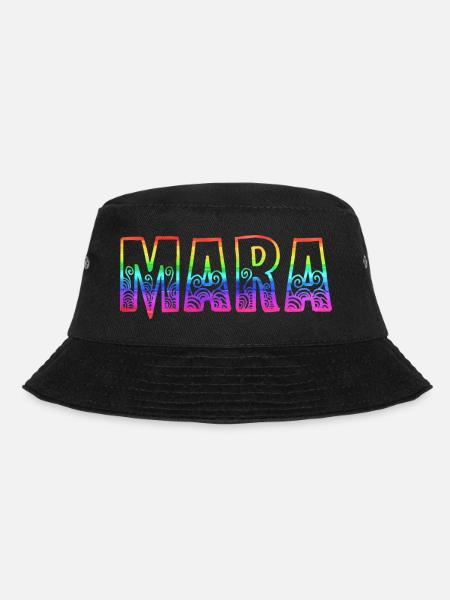 mara rs regenbogen - Bucket Hat - Schwarz