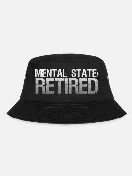 Psychischer Zustand: Im Ruhestand - Bucket Hat - Schwarz